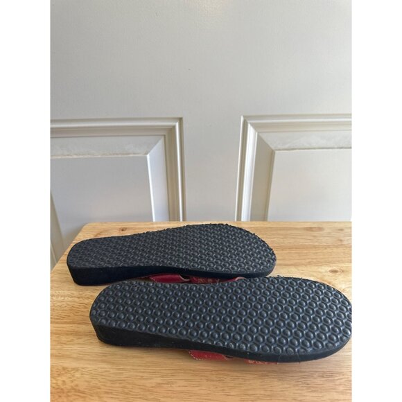 Bohemian Mexican Handmade Leather Sandals With Floral Embellishments Sz 9.5/10 - Picture 9 of 10